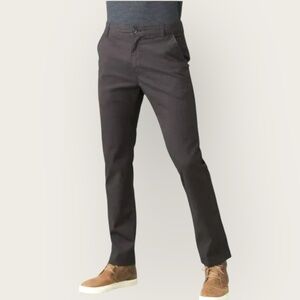 NWT Prana Men’s McClee Straight Leg Pants Charcoal Trousers 40” x 32” Organic‎